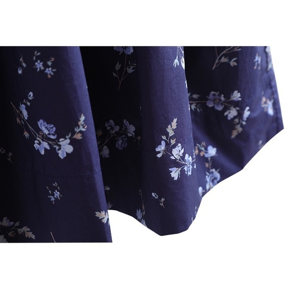 Rebecca Taylor Francine Floral Cold-Shoulder smocked Dress - Picture 7 of 7